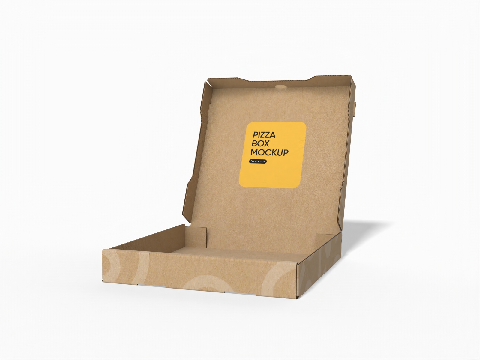 方形披萨盒样机