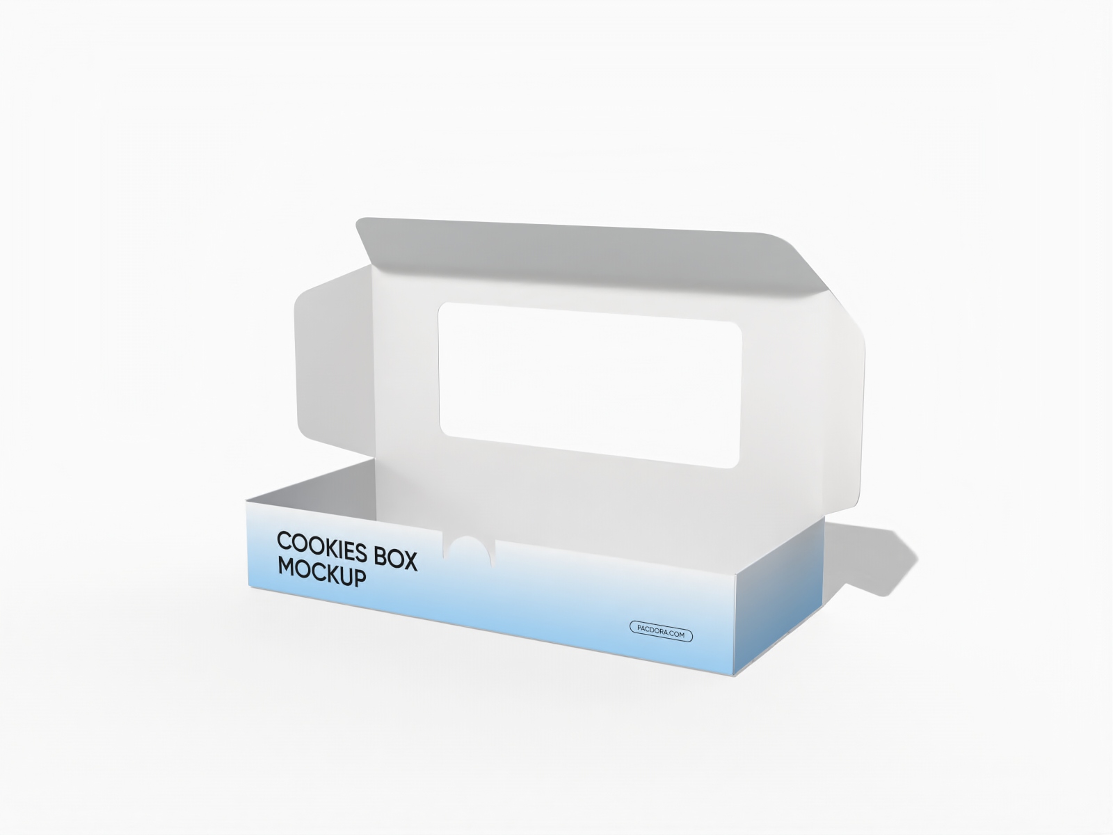 带窗翻盖饼干盒样机