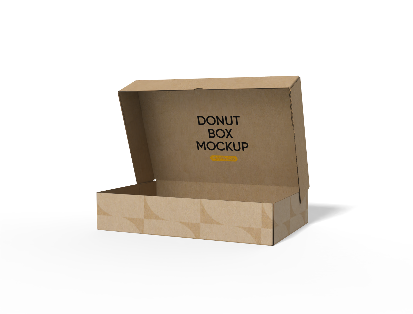 翻盖打开甜甜圈盒样机