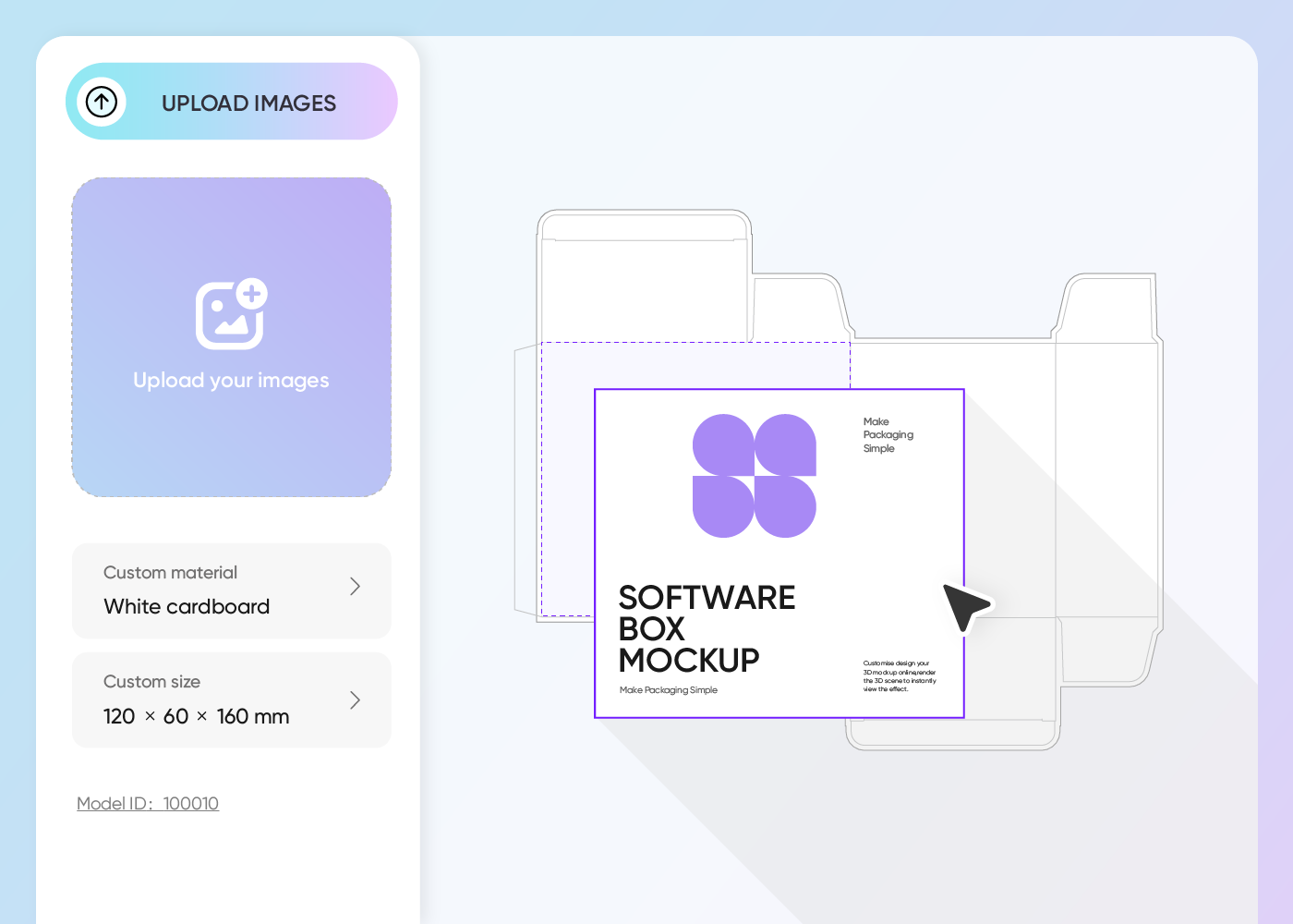 上传图片并调整您的3D模型